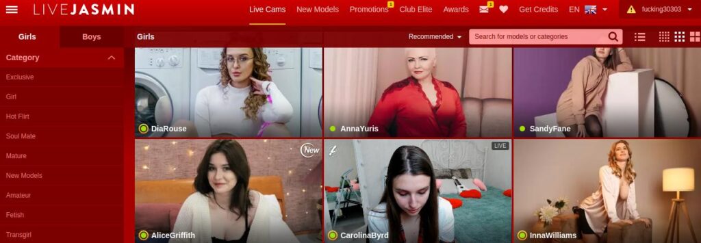 LiveJasmin Con Cam Girls