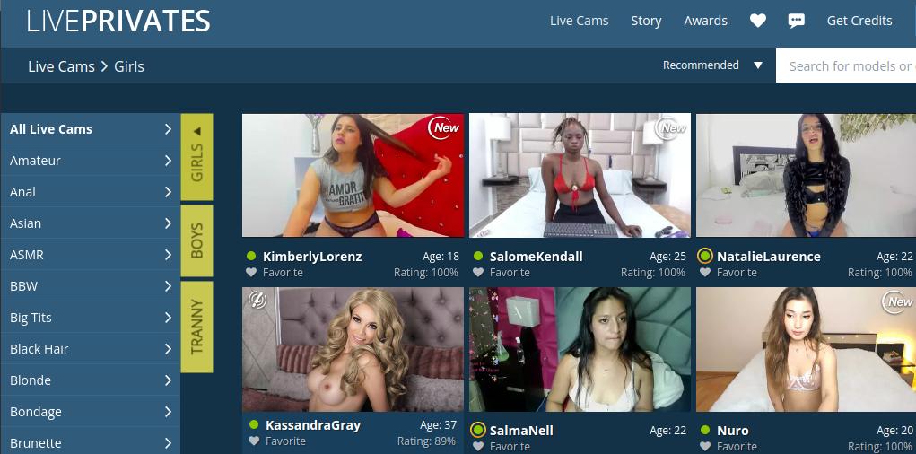LivePrivates Sito di cam