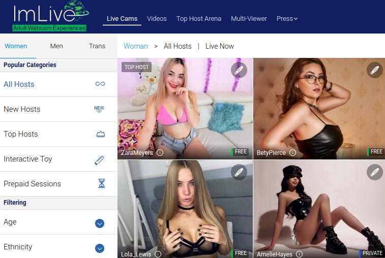 ImLive Pagina generale