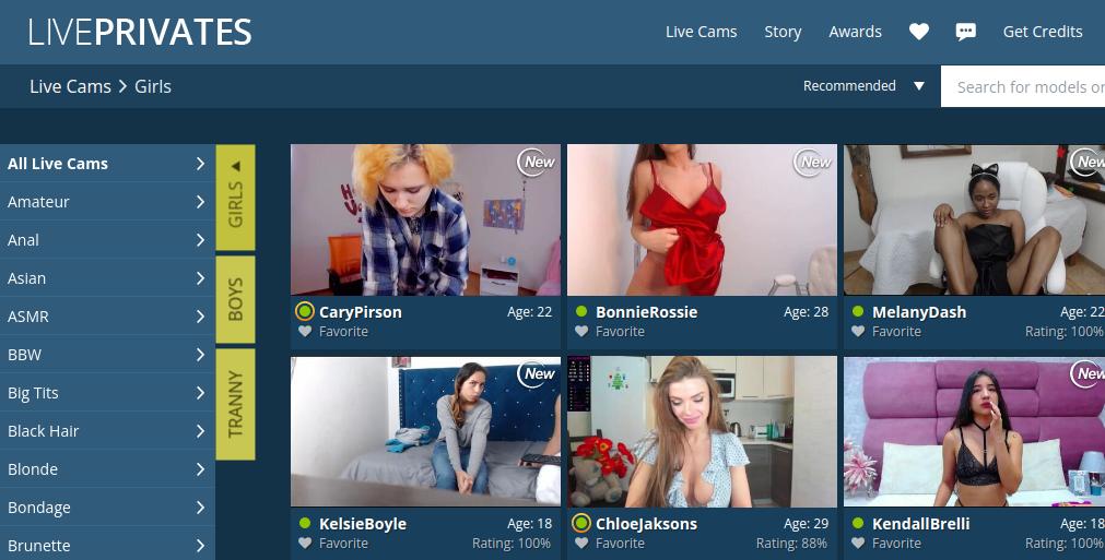 LivePrivates Con Cam Girls
