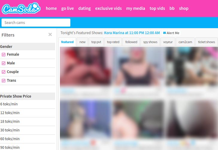 CamSoda Con Cam Girls